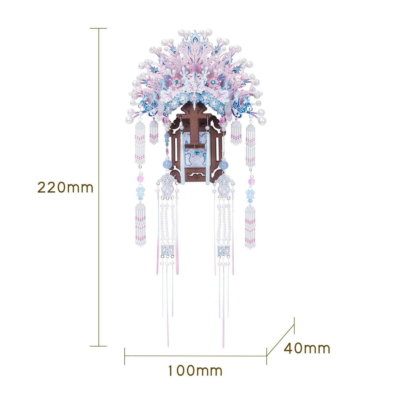  Mô Hình Kim Loại Lắp Ráp 3D MU Phụng Nghi Phấn Quan (93 mảnh, Gemmy Coronet, Có Đế) YM-N188-A – MP1285 