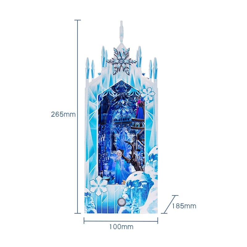  Mô Hình Gỗ 3D Lắp Ráp MU Book Nook Disney Frozen Elsa và Anna (158 mảnh) MY-L025B - WP265 