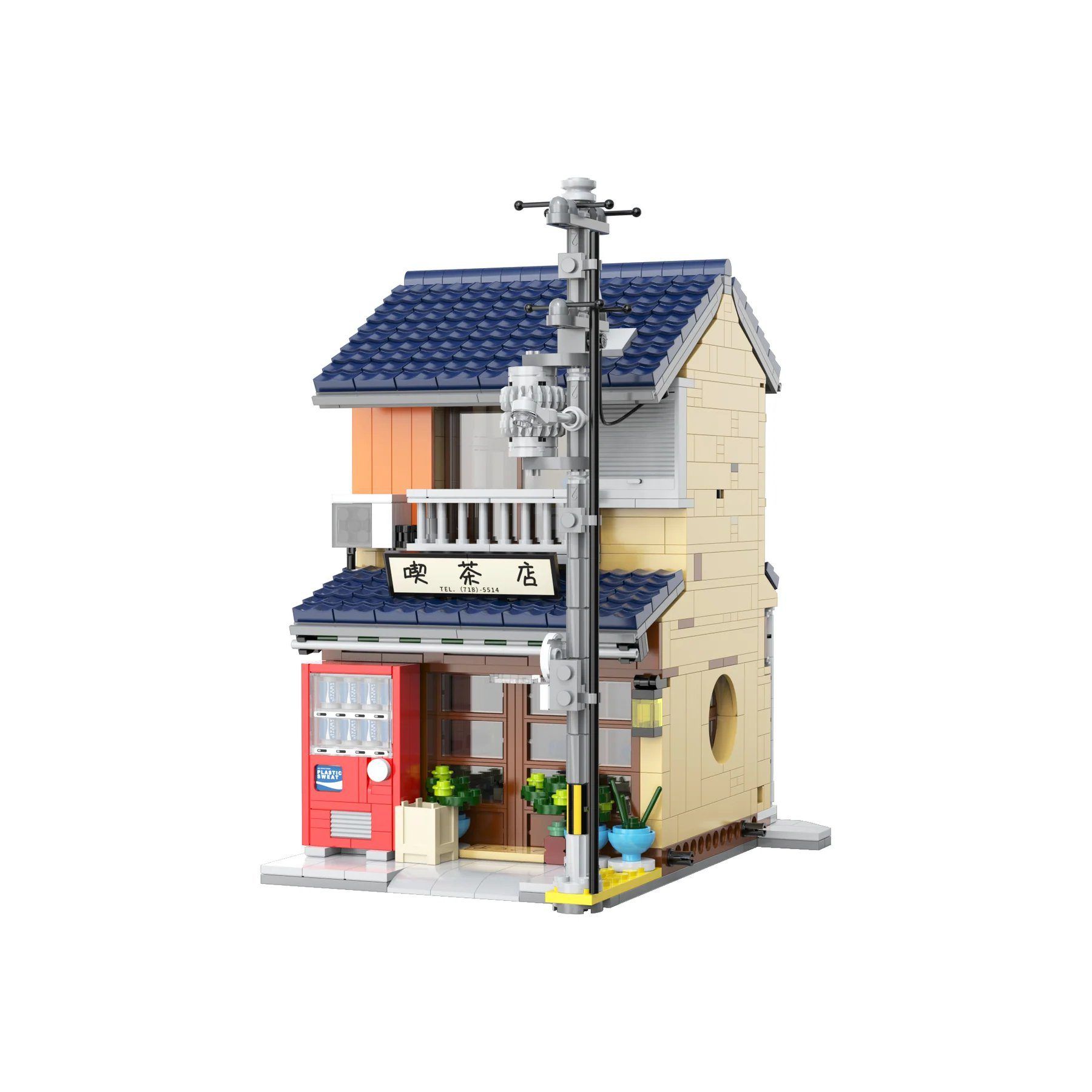  Mô Hình Nhựa 3D Lắp Ráp CaDA Tiệm Trà Nhật Bản Wabi-sabi C66010 (1200 mảnh, có đèn LED) - LG0119 