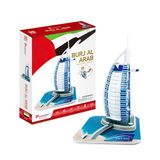  Mô Hình Giấy 3D Lắp Ráp CubicFun Khách Sạn 7 Sao Burj Al Arab (46 mảnh, Burj Al Arab) C065h - PP079 