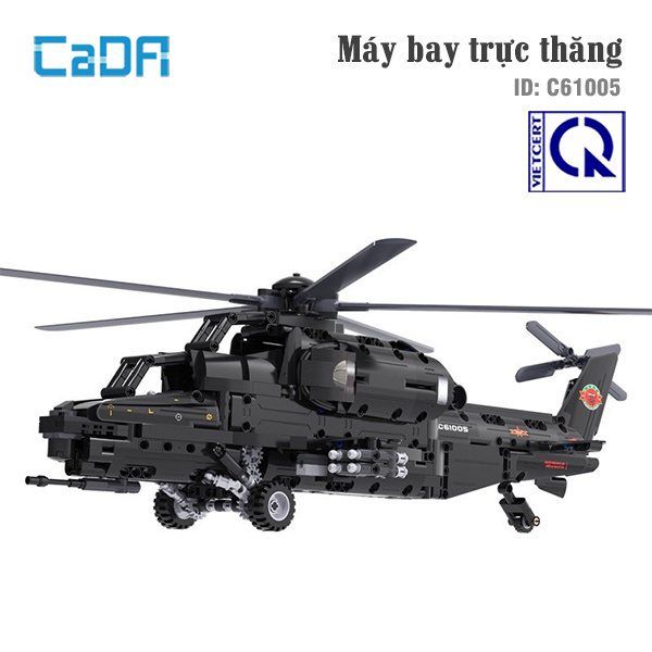  Mô Hình Nhựa 3D Lắp Ráp CaDA Trực Thăng Tấn Công Hạng Nặng WZ-10 (990 mảnh, Heavy Attack Helicopter) C61005 - LG0123 