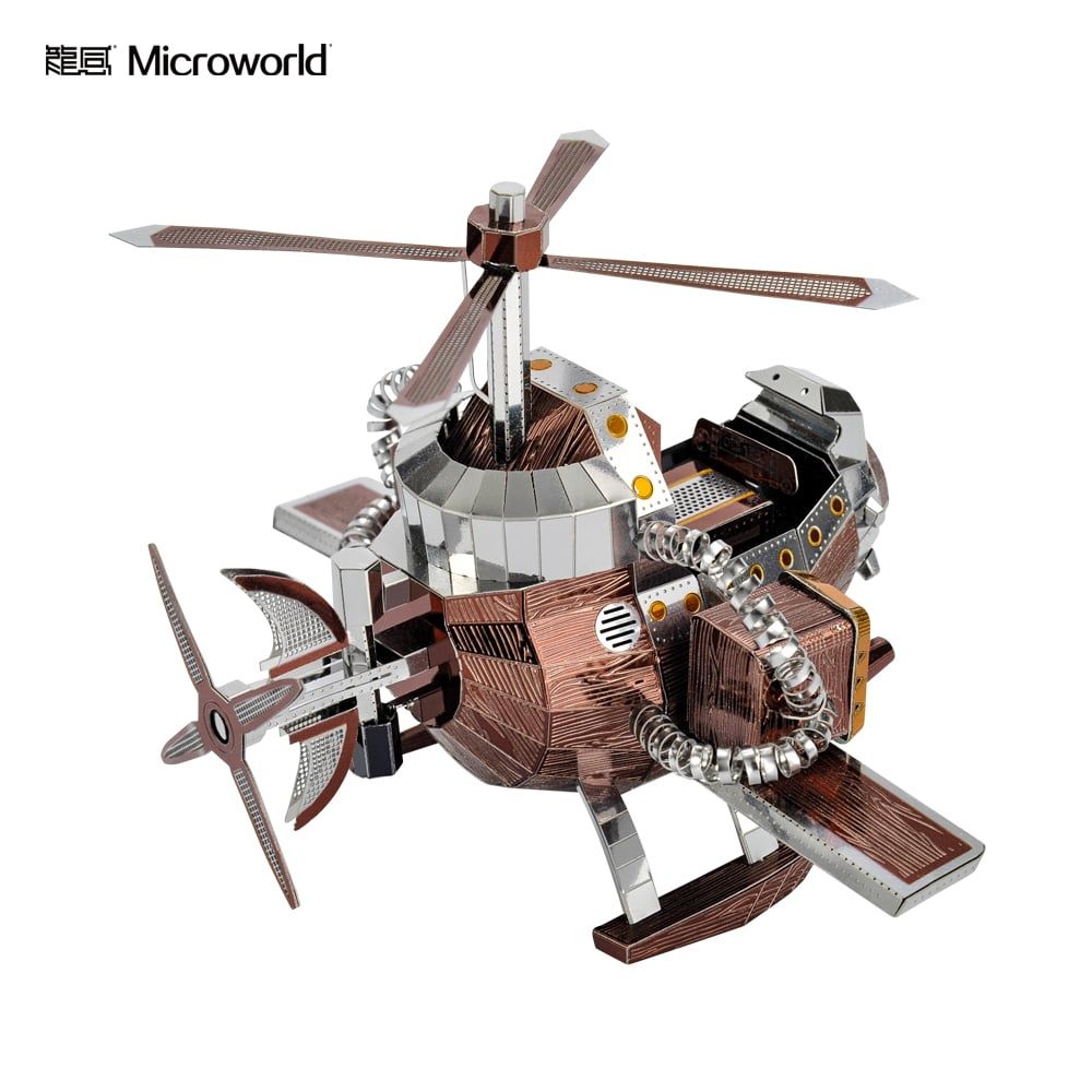  Mô Hình Kim Loại Lắp Ráp 3D Microworld Máy Bay Cứu Hộ Dã Chiến (151 mảnh, Field Rescure Helicopter) F010 - MP837 