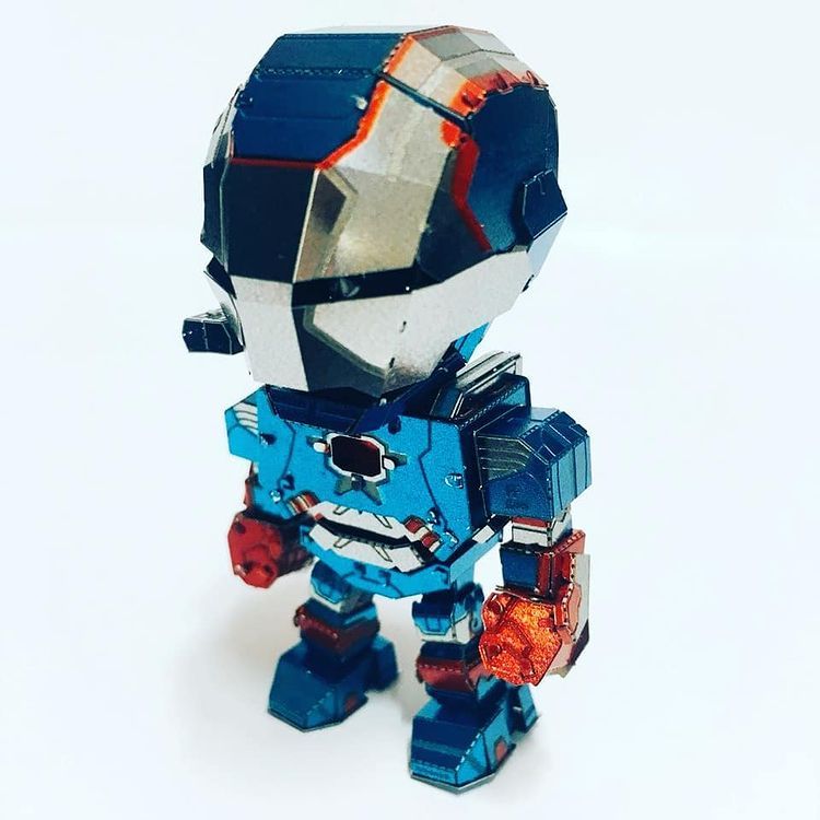  Mô Hình Kim Loại Lắp Ráp 3D Metal Head Marvel Iron Patriot (100 mảnh) – MP861 