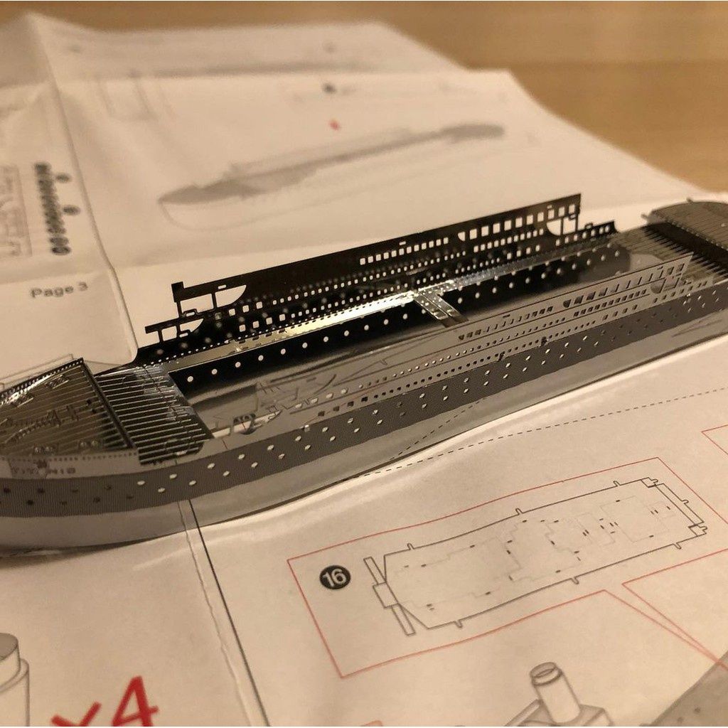  Mô Hình Kim Loại Lắp Ráp 3D Metal Mosaic Tàu Titanic (35 mảnh) – MP715 