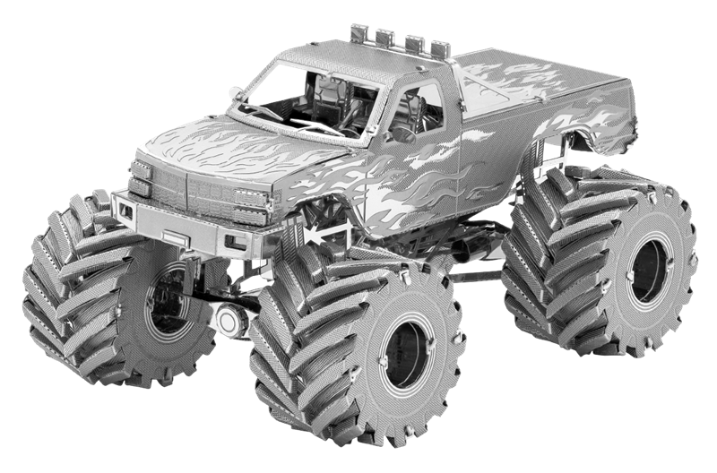  Mô Hình Kim Loại Lắp Ráp 3D Metal Head Xe Quái Vật (72 mảnh, Monster Truck) – MP1022 