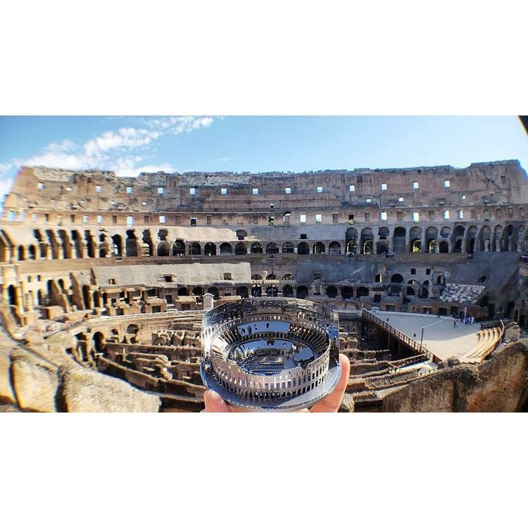  Mô Hình Kim Loại Lắp Ráp 3D Metal Head Đấu Trường La Mã (60 mảnh, Roman Colosseum Ruins) – MP1023 
