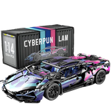  Mô Hình Nhựa 3D Lắp Ráp OEM Siêu Xe Đua Lamborghini (1314 mảnh, Màu Hồng Tím) 1:14 - LG0176 
