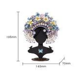  Mô Hình Kim Loại Lắp Ráp 3D MU Trâm Hoa (523 mảnh, Đế Gỗ, Clasp Flowers) YM-N183 – MP1266 