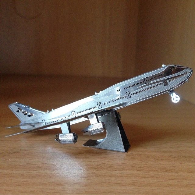  Mô Hình Kim Loại Lắp Ráp 3D Metal Mosaic Máy Bay Boeing 747 (15 mảnh) – MP1011 