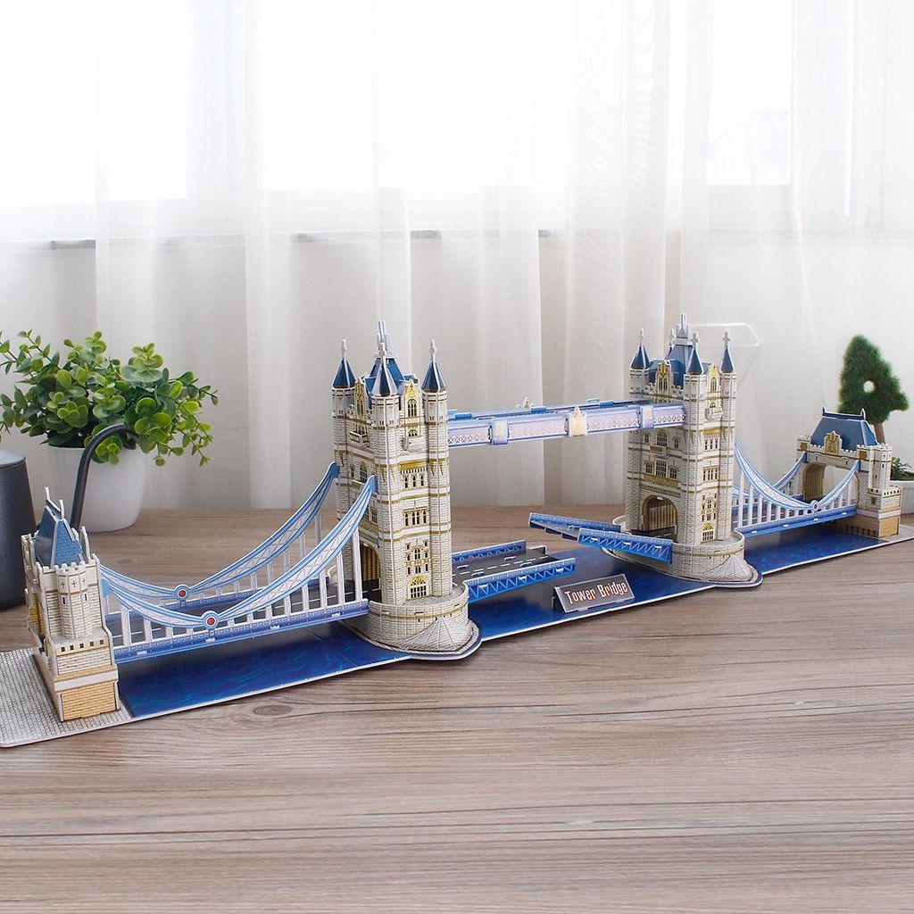  Mô Hình Giấy 3D Lắp Ráp CubicFun Cầu Tháp Luân Đôn DS0978h (120 mảnh, National Geographic London Tower Bridge) - PP059 