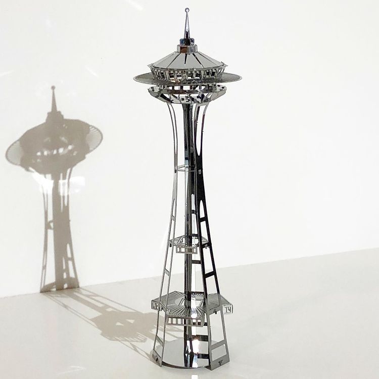  Mô Hình Kim Loại Lắp Ráp 3D Metal Mosaic Toà Tháp Space Needle – MP1012 