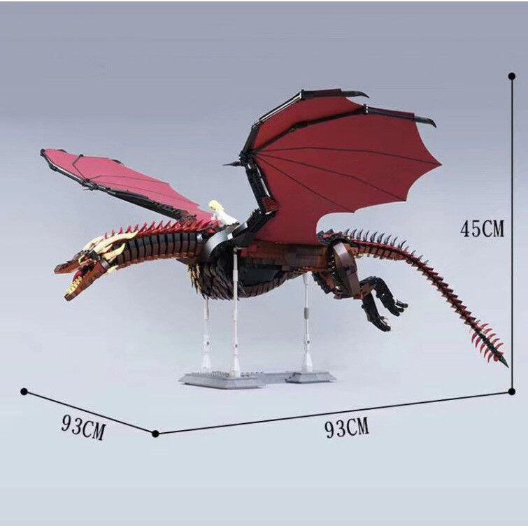  Mô Hình Nhựa 3D Lắp Ráp 18K Super Game of Thrones Con Rồng Lửa Drogon 9901 (1889 mảnh) - LG0058 