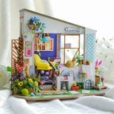  Mô Hình Gỗ 3D Lắp Ráp ROBOTIME DIY Dollhouse Nhà Tí Hon (340, mảnh Lily's Porch) DG11 - WP155 