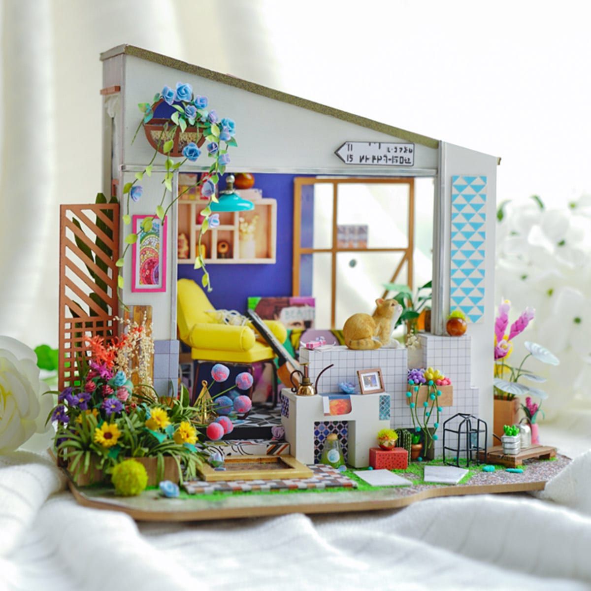  Mô Hình Gỗ 3D Lắp Ráp ROBOTIME DIY Dollhouse Nhà Tí Hon Lily's Porch DG11 - WP155 