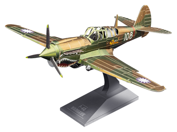  Mô Hình Kim Loại 3D Lắp Ráp Metal Head Máy Bay Tiêm Kích P-40 Warhawk – MP1058 