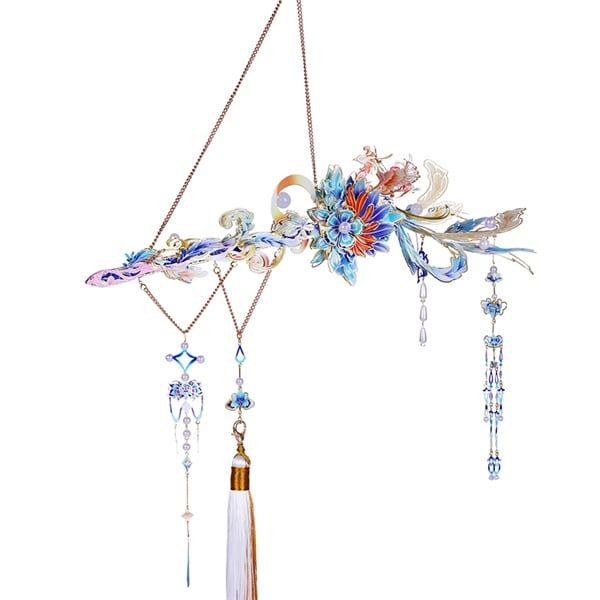  Mô Hình Kim Loại Lắp Ráp 3D MU Trâm Trung Kiếm Thanh Phượng (127 mảnh, Phoenix Hairpin in Sword) YM-N153-B – MP1278 
