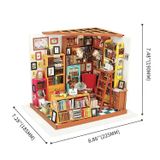  Mô Hình Gỗ 3D Lắp Ráp ROBOTIME DIY Dollhouse Nhà Tí Hon Sam's Study DG102 – WP041 