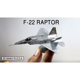  Mô Hình Kim Loại Lắp Ráp 3D Metal Mosaic Phản lực F22 Raptor (12 mảnh) – MP848 