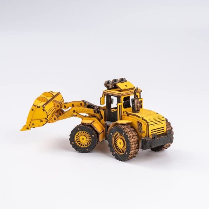  Mô Hình Gỗ 3D Lắp Ráp ROBOTIME ROKR Xe Máy Ủi (211 mảnh, Bulldozer) TG509K – WP248 