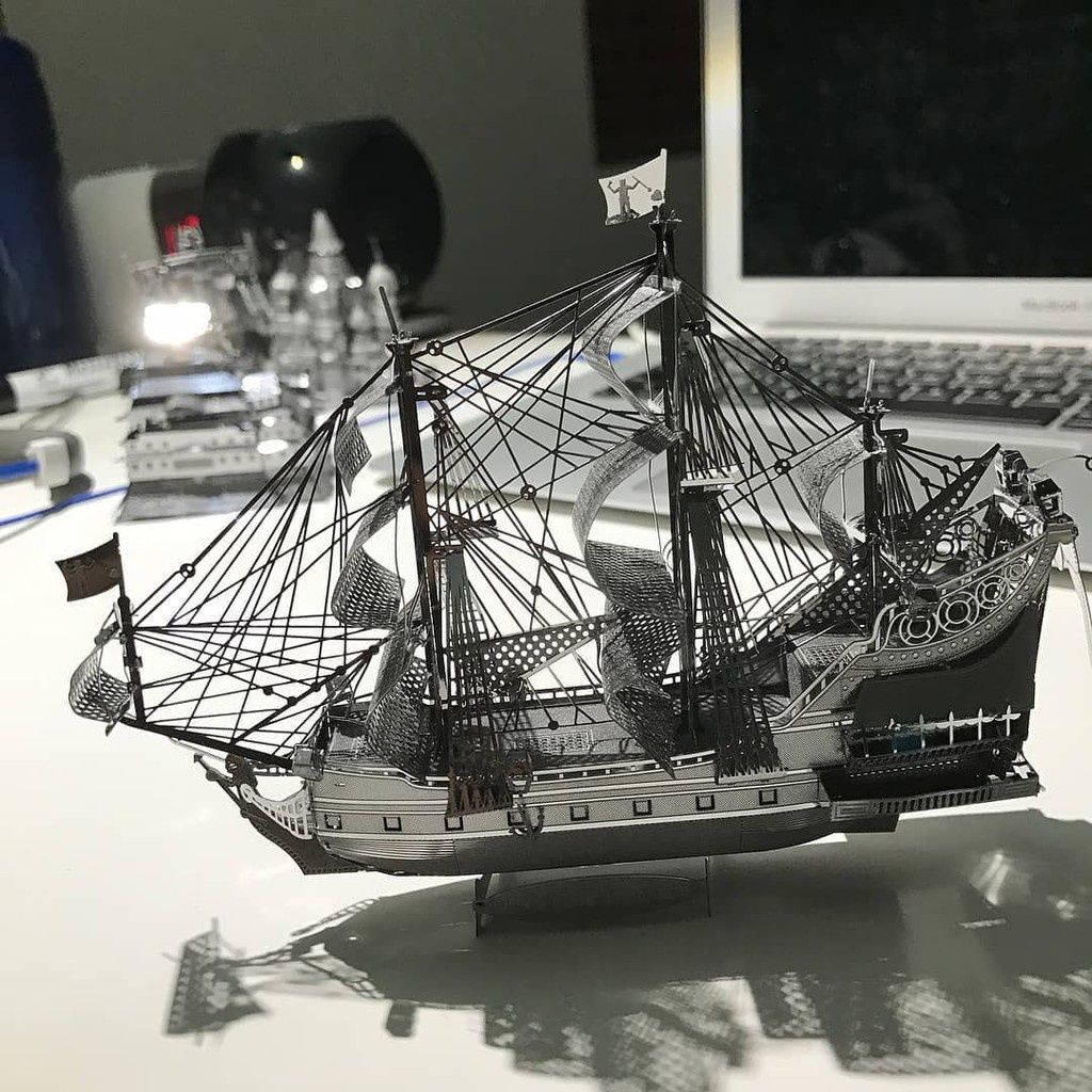  Mô Hình Kim Loại Lắp Ráp 3D Metal Mosaic The Queen Anne's Revenge (63 mảnh) – MP712 