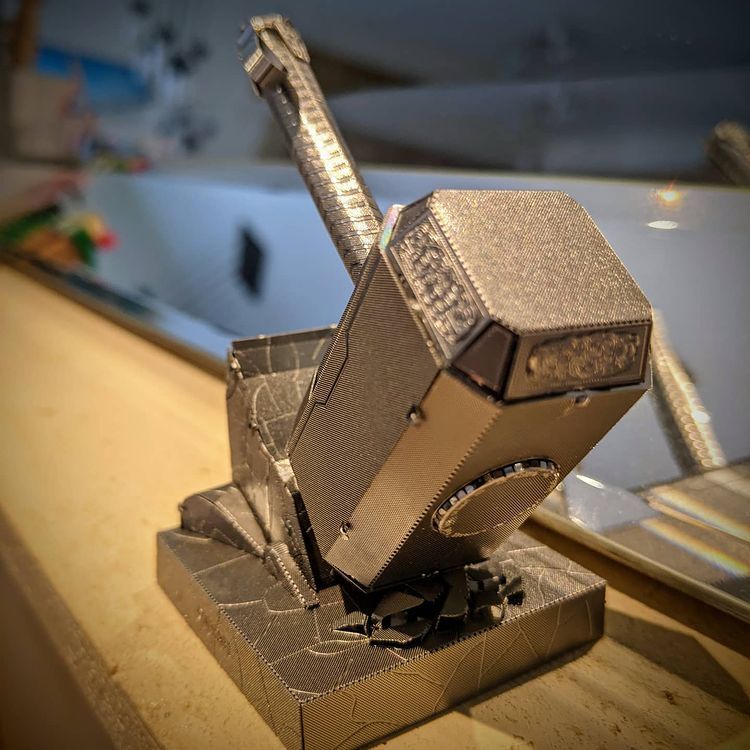  Mô Hình Kim Loại Lắp Ráp 3D Metal Mosaic Marvel Búa Mjolnir (35 mảnh) – MP636 