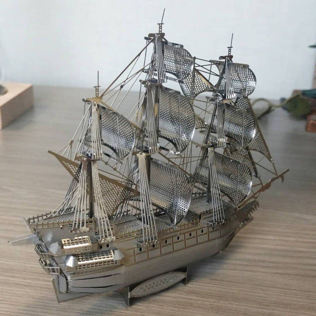  Mô Hình Kim Loại Lắp Ráp 3D Metal Mosaic Tàu Người Hà Lan Bay The Flying Dutchman – MP713 