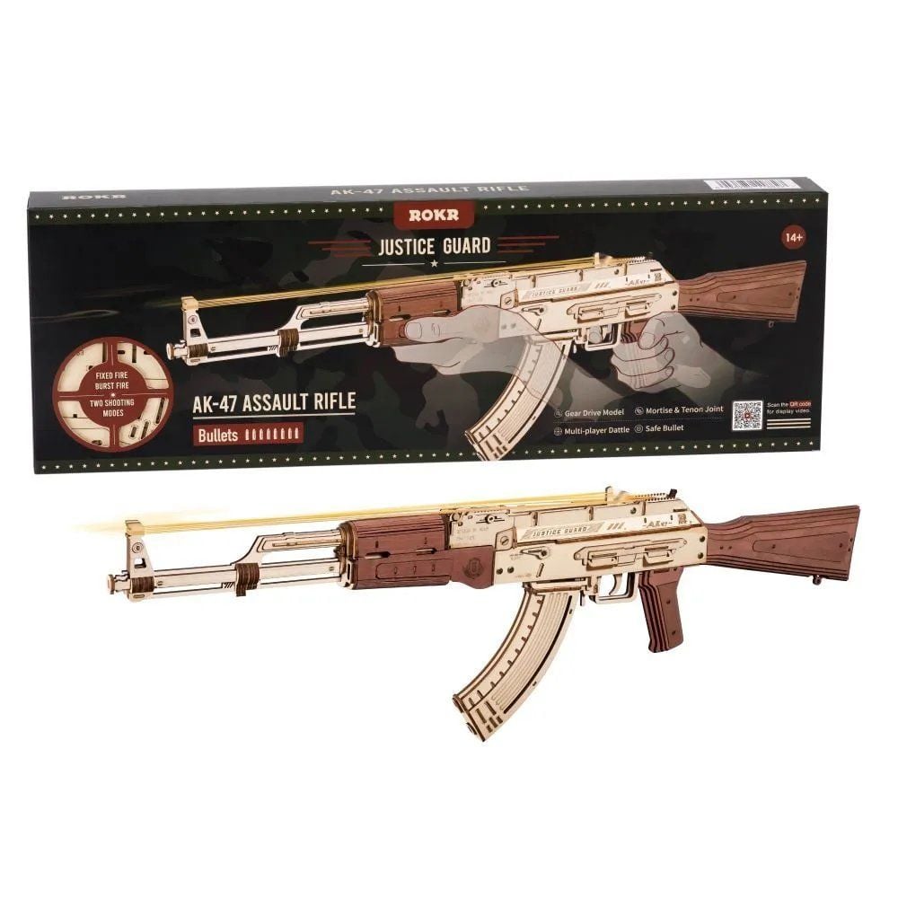  Mô Hình Gỗ 3D Lắp Ráp ROBOTIME ROKR Súng Trường (315 mảnh, AK-47) LQ901 – WP259 