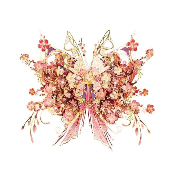  Mô Hình Kim Loại Lắp Ráp 3D MU Phương Phi Hồ Điệp (139 mảnh, Butterfly Rain of Flowers) YM-N149-E – MP1290 