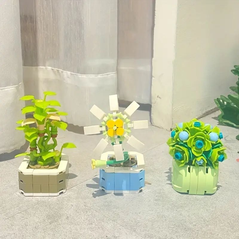  Mô Hình Nhựa 3D Lắp Ráp TEC CREATOR Chậu Hoa Nhỏ (90 mảnh, Small Flower Pot , Giao ngẫu nhiên) - LG0178 