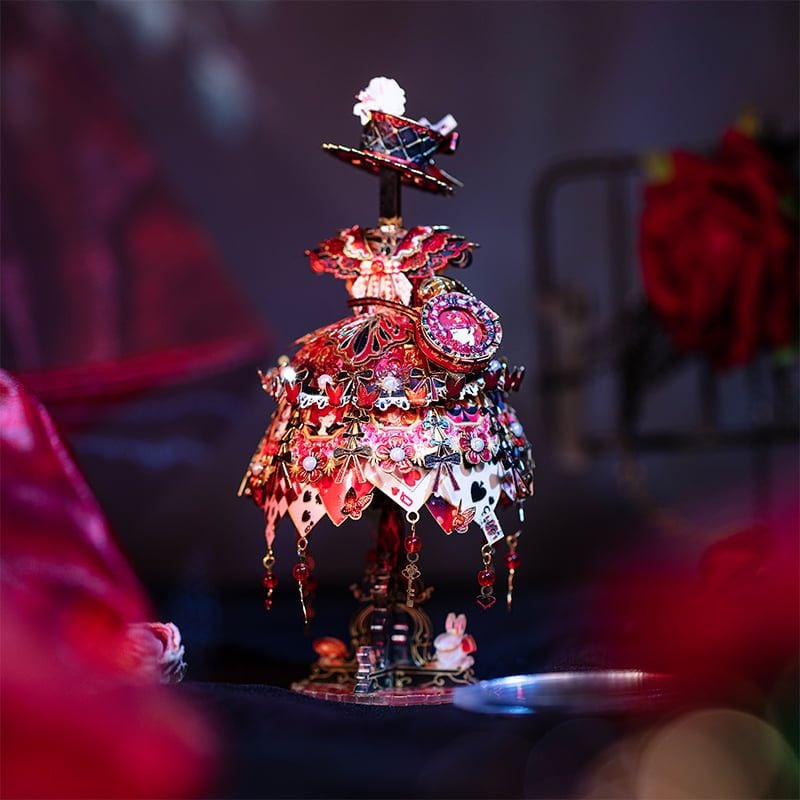  Mô Hình Kim Loại Lắp Ráp 3D MU Bộ Váy Quý Tộc Của Alice (113 mảnh, Đế Mica Đen, Alice's Dress) YM-N174-B – MP1243 
