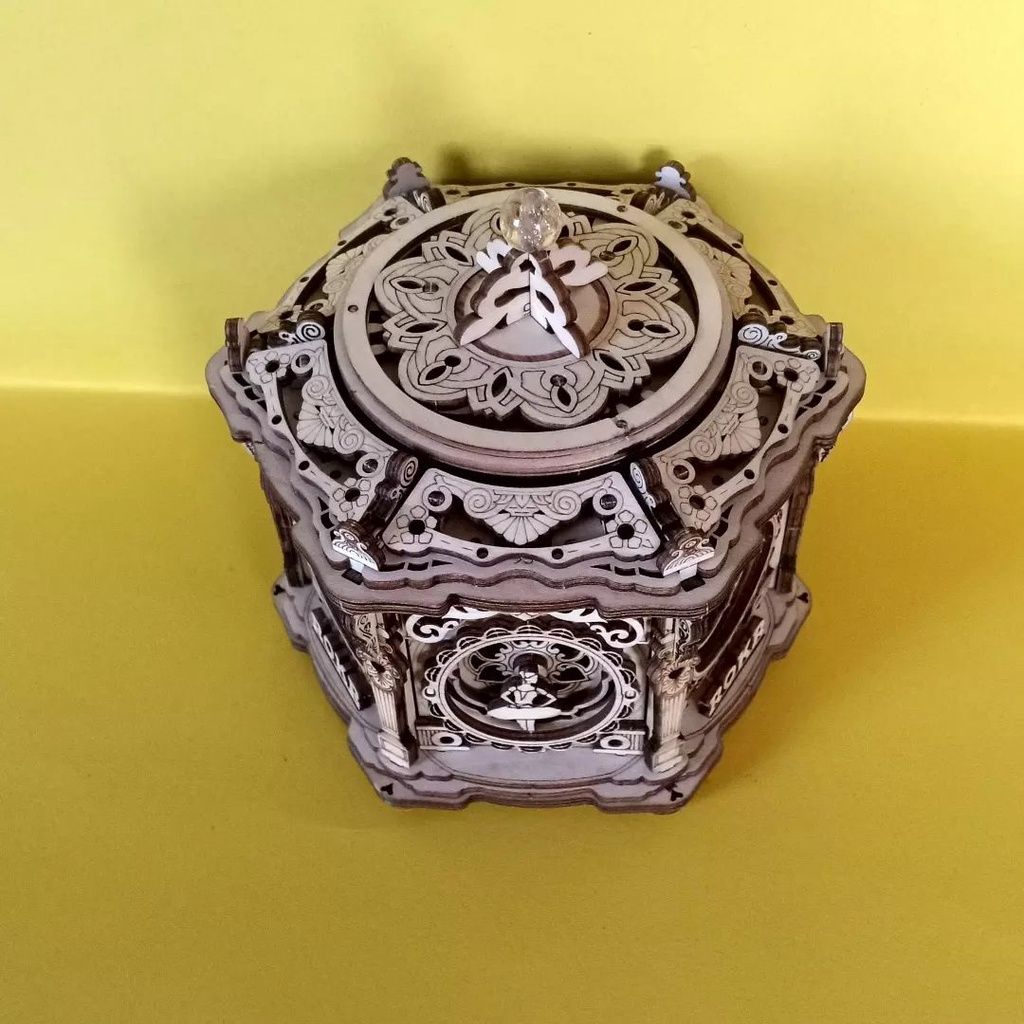  Mô Hình Gỗ 3D Lắp Ráp ROBOTIME ROKR Hộp Nhạc Khu Vườn Bí Mật (315 mảnh, Secret Garden) AMK52 – WP217 