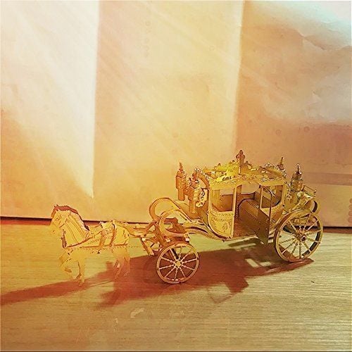  Mô Hình Kim Loại Lắp Ráp 3D Metal Works Xe Ngựa Cổ Tích (35 mảnh, Fairy Horse Carriage) – MP260 