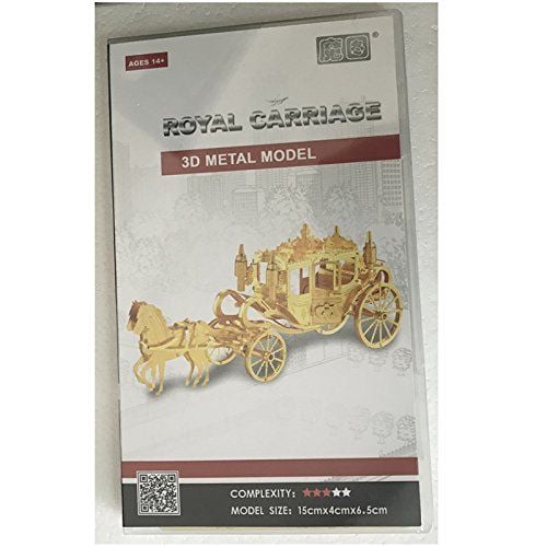  Mô Hình Kim Loại Lắp Ráp 3D Metal Works Xe Ngựa Cổ Tích (35 mảnh, Fairy Horse Carriage) – MP260 