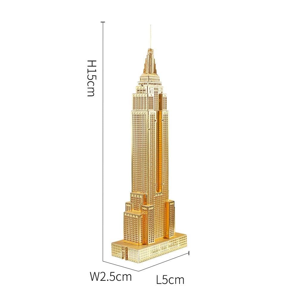  Mô Hình Kim Loại Lắp Ráp 3D Piececool Tòa Nhà Empire State (21 mảnh) HP002-G – MP392 