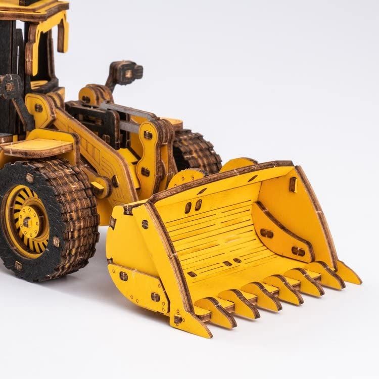 Mô Hình Gỗ 3D Lắp Ráp ROBOTIME ROKR Xe Máy Ủi (211 mảnh, Bulldozer) TG509K – WP248 