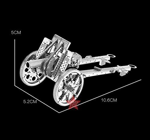  Mô Hình Kim Loại Lắp Ráp 3D Metal Works Pháo Hạng Nhẹ (35 mảnh) – MP273 