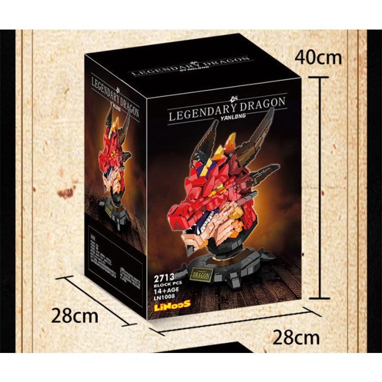  Mô Hình Nhựa 3D Lắp Ráp OEM Rồng huyền thoại (2713 mảnh, Legendary Dragon) LN1008 - LG0151 