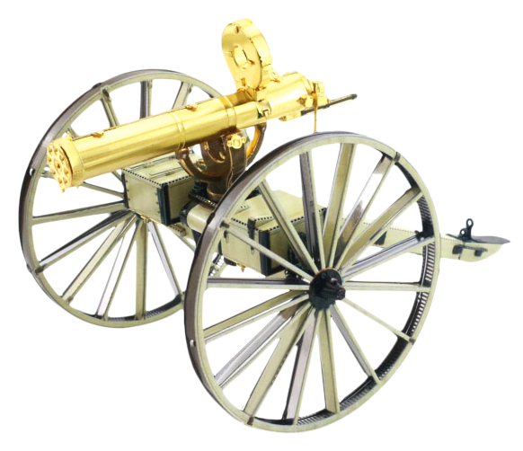 Mô Hình Kim Loại Lắp Ráp 3D Metal Head Wild West Súng Nòng Xoay Gatling Gun (150 mảnh) – MP949 