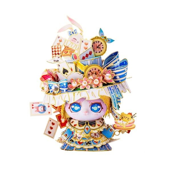  Mô Hình Kim Loại Lắp Ráp 3D MU Mèo Alice (74 mảnh, Alice Figure Cat) YM-N146-L – MP1251 