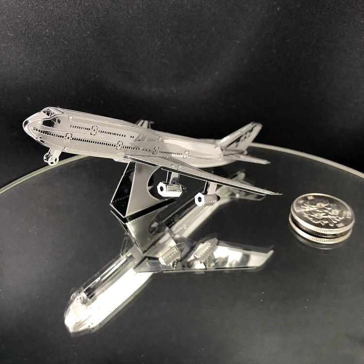  Mô Hình Kim Loại Lắp Ráp 3D Metal Mosaic Máy Bay Boeing 747 (15 mảnh) – MP1011 