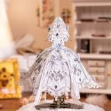  Mô Hình Kim Loại Lắp Ráp 3D MU Váy Cưới Cô Dâu (71 mảnh, Đế Mica Đen, Bridal Veil & Dress) YM-N174-A – MP1242 