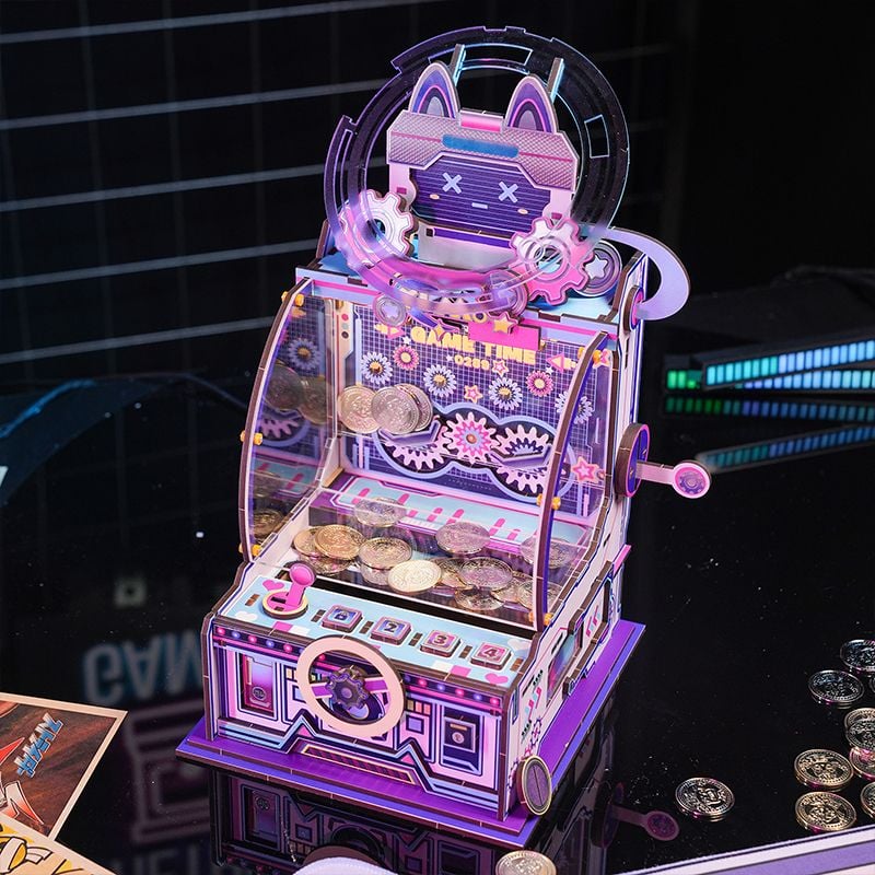  Mô Hình Gỗ 3D Lắp Ráp MU Máy Trò Chơi Đẩy Xu (213 mảnh, Coin Pusher) MY-N021A - WP263 