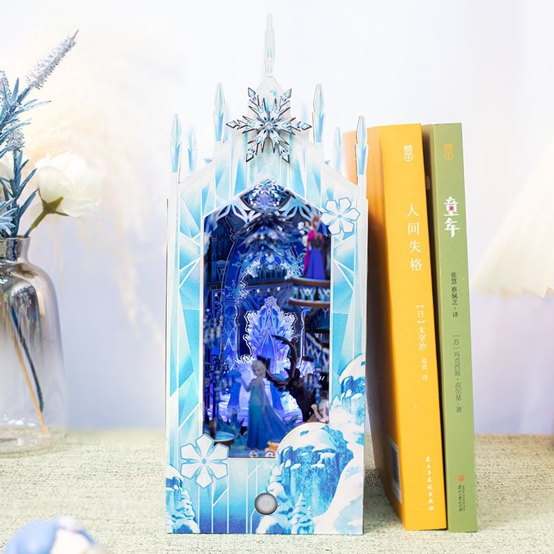  Mô Hình Gỗ 3D Lắp Ráp MU Book Nook Disney Frozen Elsa và Anna (158 mảnh) MY-L025B - WP265 