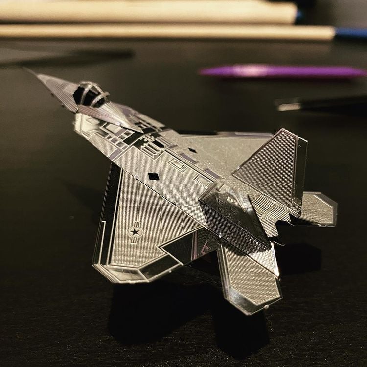  Mô Hình Kim Loại Lắp Ráp 3D Metal Mosaic Phản lực F22 Raptor – MP848 