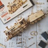  Mô Hình Gỗ 3D Lắp Ráp ROBOTIME Xe Lửa (308 mảnh, Prime Steam Express) MC501 – WP032 
