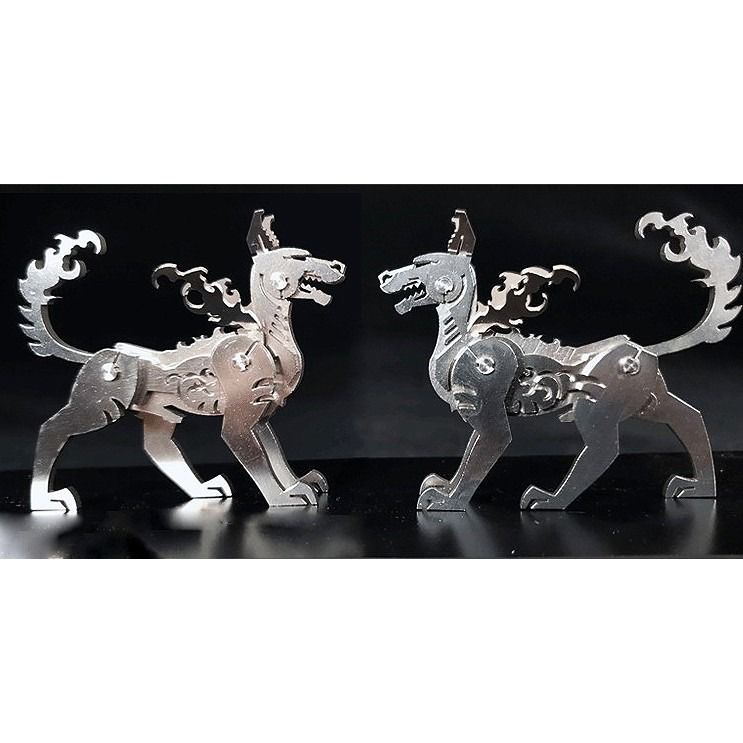  Mô Hình Kim Loại Lắp Ráp 3D Steel Warcraft Con Chó (15 mảnh, Dog) – SW033 