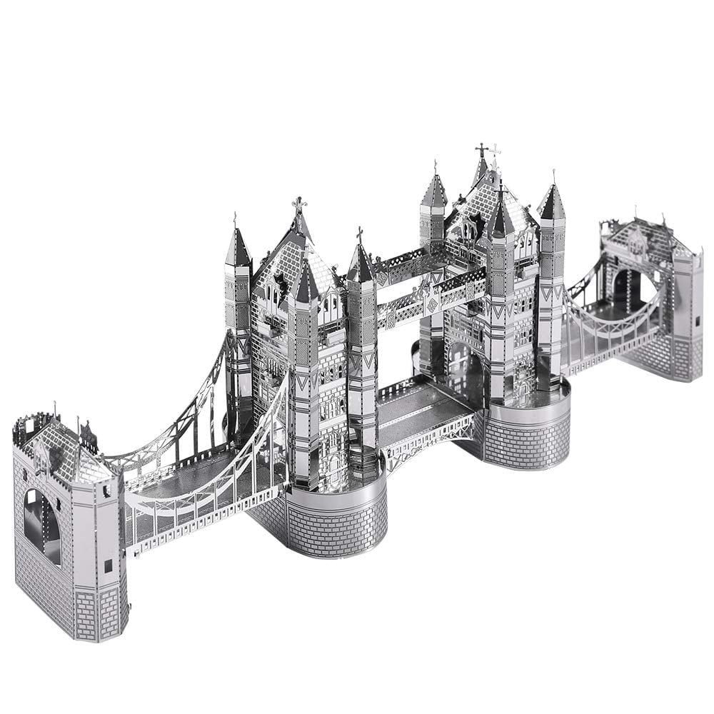  Mô Hình Kim Loại Lắp Ráp 3D Piececool Cầu Tháp Luân Đôn (65 mảnh, Tower Bridge of London) HP009-S – MP370 