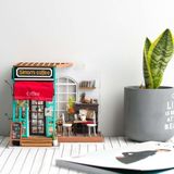  Mô Hình Gỗ 3D Lắp Ráp ROBOTIME DIY Dollhouse Nhà Tí Hon (300 mảnh, Simon’s Coffee) DG109 – WP044 