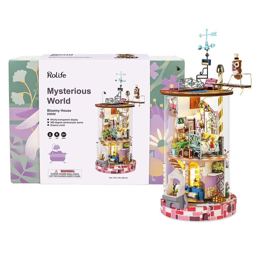  Mô Hình Gỗ 3D Lắp Ráp ROBOTIME Rolife DIY Dollhouse Nhà Tí Hon Ngôi Nhà Của Bloomy (70 mảnh, Bloomy House) DS002 – WP214 