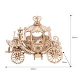  Mô Hình Gỗ 3D Lắp Ráp ROBOTIME Xe Bí Ngô (182 mảnh, Pumpkin Carriage) TG302 – WP057 